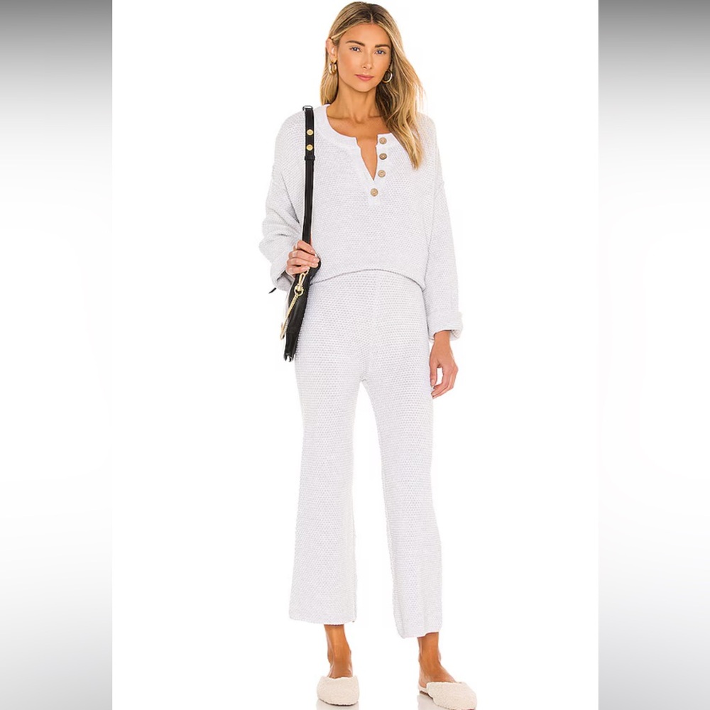 Hailee Sweater Set in Ivory Heather Grey Free People SZ Small